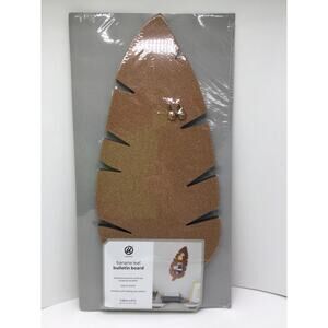 Ubrands Banana Leaf Bulletin Board with 2 push pins NIP
